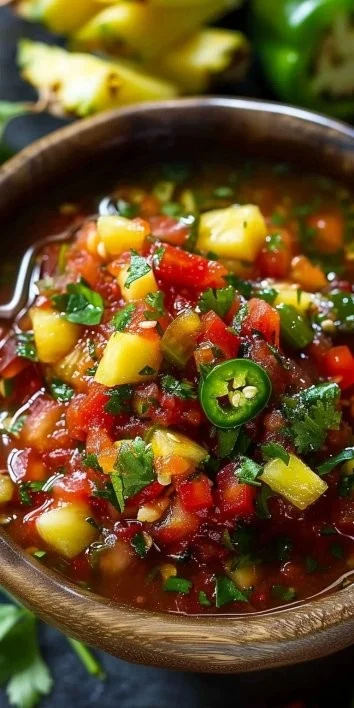 Salsa Dulce y Ácida con Piña y Jalapeño
