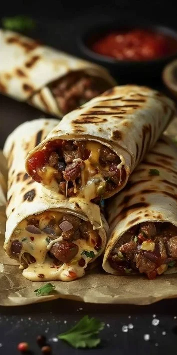 Wraps de carne deliciosa