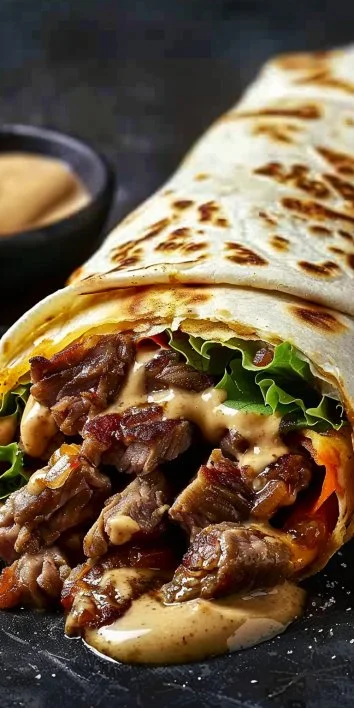 Wraps de carne deliciosa